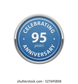 Celebrating anniversary 95 years badge 