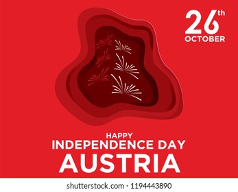 Celebrating Austria Independence Day. Vector. 5k