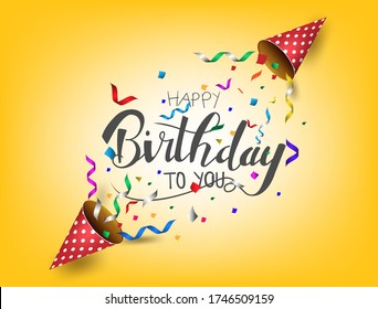 Celebrating Birthdays Digital Greeting Birthdays Ecards Stock Vector ...