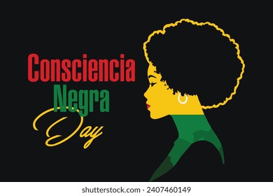 Celebrating Black Awareness Day and Día da Consciencia Negra, Vector Illustration Design