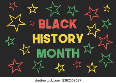 Celebrating Black History Month, African American history month beautiful abstract graphic design background