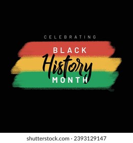 Celebrating black history month. African American history. celebrated annually. in February in the united states