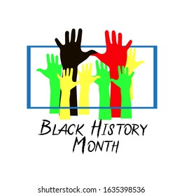 Celebrating Black History Month. American and African People