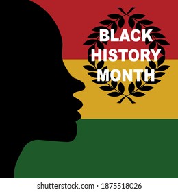 Celebrating Black History Month. American and African People. Template background. Vector Illustration.
