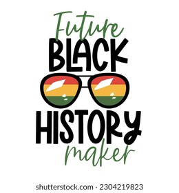 Celebrating Black History Month. Americans and Africans. Hand drawn motivation lettering phrase in modern calligraphy style. Inspiration slogan for print and poster design. Vector illustration