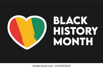 Celebrating Black History Month with black background