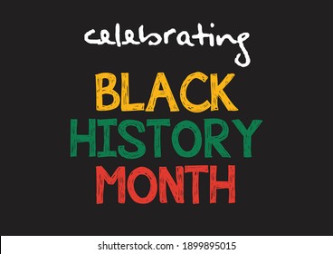 Celebrating Black History Month vector