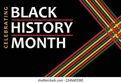 Celebrating Black History Month. Vector Illustration