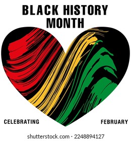 Celebrating Black History Month. Vector illustration design graphics Black History Month