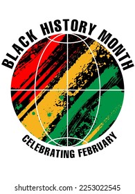 Celebrating Black History Month. Vector illustration design graphics Black History Month
