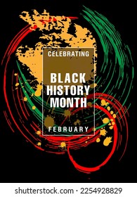 Celebrating Black History Month. Vector illustration design graphics Black History Month