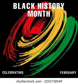 Celebrating Black History Month. Vector illustration design graphics Black History Month