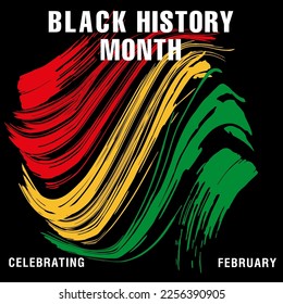 Celebrating Black History Month. Vector illustration design graphics Black History Month