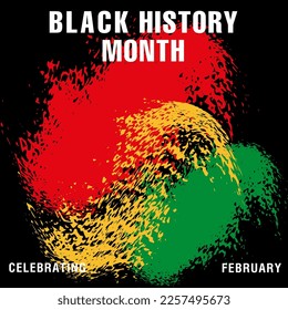 Celebrating Black History Month. Vector illustration design graphics Black History Month