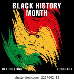 Celebrating Black History Month. Vector illustration design graphics Black History Month