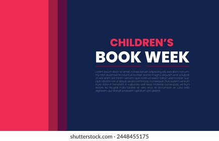 Celebrating Children's Book Week templet design