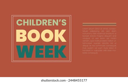 Celebrating Children's Book Week templet design