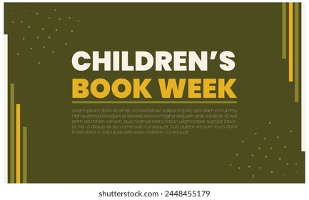 Celebrating Children's Book Week templet design