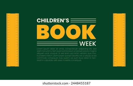 Celebrating Children's Book Week templet design