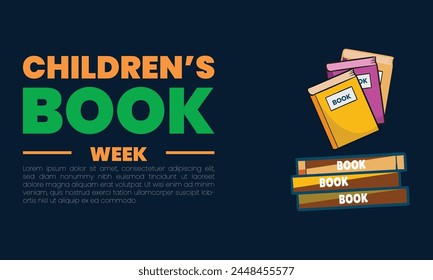 Celebrating Children's Book Week templet design
