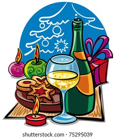 celebrating the christmas