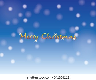 Celebrating christmas text with snow falling background