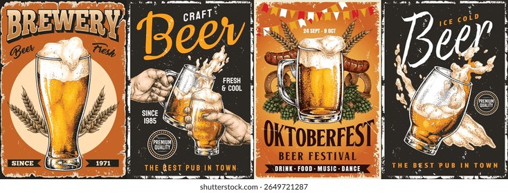 Celebrating craft beer at a lively brewery festival featuring ice-cold drinks live music and delicious food. Perfect spot for friends to enjoy quality brews and festive atmosphere.