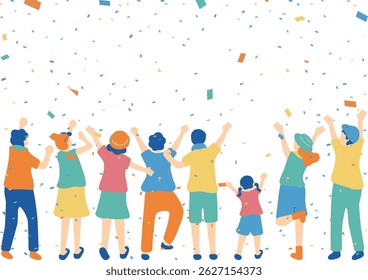 Celebrating Crowd of Young People
