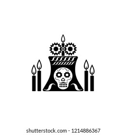 celebrating dia de los muertos icon. Element of day dead icon for mobile concept and web apps. Detailed celebrating dia de los muertos icon can be used for web and mobile
