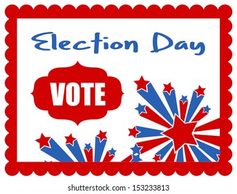 celebrating election day banner - Election Day Vector Illustration