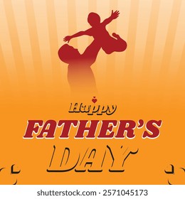 Celebrating Fathers A Tribute to Love, Strength, and Guidance. Happy Fathers day Poster design 