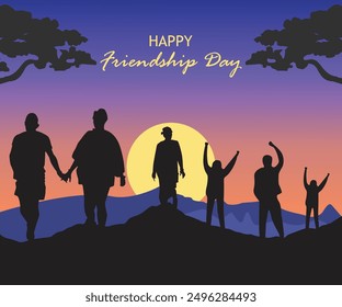 Celebrating Friendship Day, A Banner of Cherished Bonds and Joyful Moments.