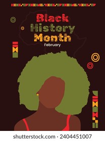 Celebrating Heritage: Black History Month Vector Template. African American Template. Heritage Celebration Design. Black History Vector Art. Cultural Tribute Template. Empowering Heritage Illustration