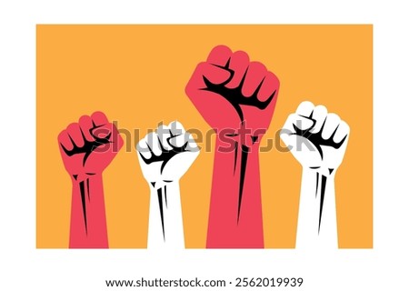 Celebrating Human Rights Through Vector Revolution Art, human rights, protest art, rebel spirit, freedom fight, hand gesture, activism symbol, equality rights, empowerment message, struggle hands