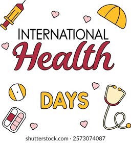 Celebrating International Health Coverage Days and fun text