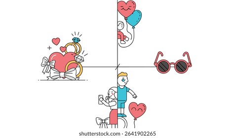 Celebrating Love Valentine's Day And Joyful Moments Together In Harmony