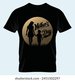 Celebrating Mom Mother's Day T-Shirt Vector Graphics
