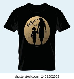 Celebrating Mom Mother's Day T-Shirt Vector Graphics