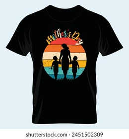 Celebrating Mom Mother's Day T-Shirt Vector Graphics