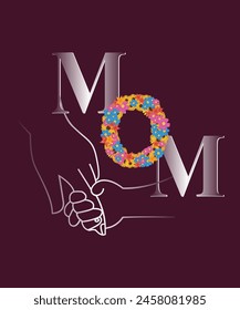 Celebrating Mother's Love - Vector Illustration
. Perfect for conveying heartfelt messages on cards, posters, and social media graphics. Celebrate the bond between mother and child with this charming 