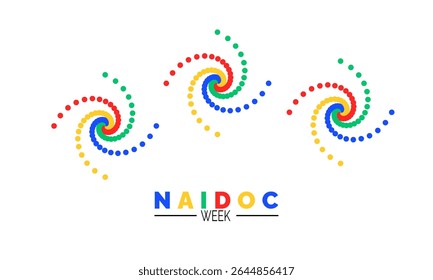 Comemorando a ilustração de fundo da Semana NAIDOC. Conceito de férias. Utilize para plano de fundo, banner, cartaz, cartão e modelo de design de pôster com design de ilusão profissional 





