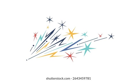Celebrating the Night Sky A Collection of Fireworks and Sparkling Starry Designs