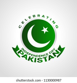 Celebrating pakistan independence day with typography.