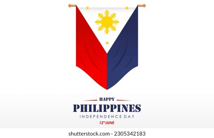 Celebrating the Philippines Independence Day Banner Background