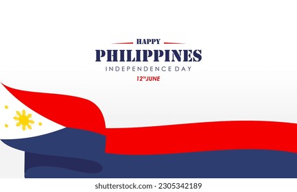 Celebrating the Philippines Independence Day Banner Background