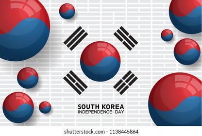 celebrating south korea independence day with cool design