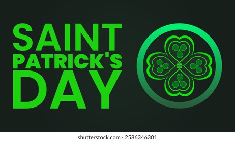 Celebrating St. Patrick – St. Patrick’s Day Design Template, poster banner 