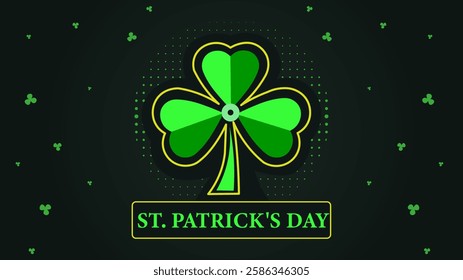 Celebrating St. Patrick – St. Patrick’s Day Design Template, poster banner 