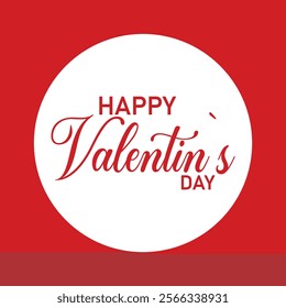 Celebrating the Valentine's Day a vector graphic design template or logo. 
