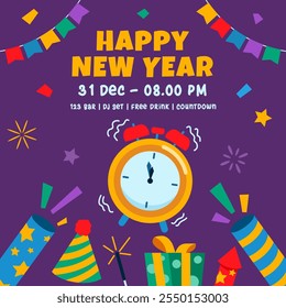 Celebrating and waiting new year will be come.